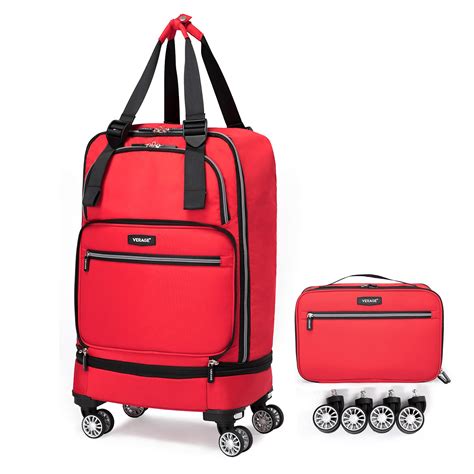 folding carry on luggage wheels.